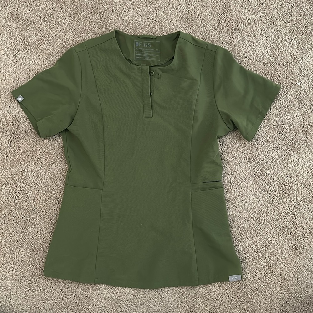 Figs Bristol Top XS in Dark Olive